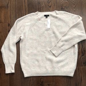 J Crew Waffle Crewneck Sweater - M